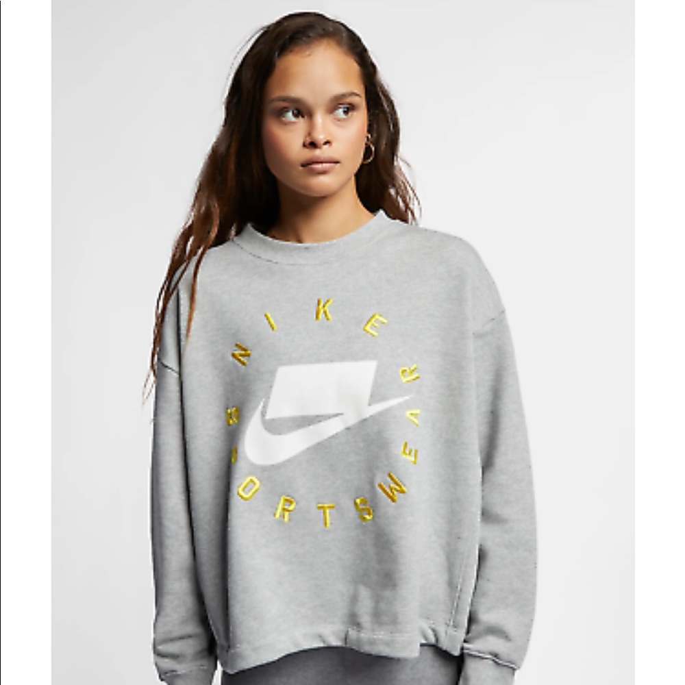 Nike NSW French Terry Crew Gray